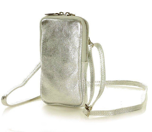 MARCO MAZZINI Etui na smartfona srebrny - min. zamówienie 20 / 50 / 100 szt.