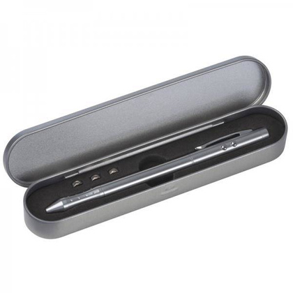 Wskaźnik laserowy metalowy MATLOCK Srebrny