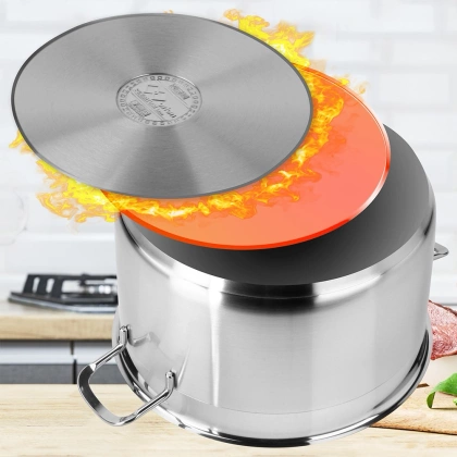 Garnek stalowy z pokrywką 18/10 PREMIUM 8,2 l ORION