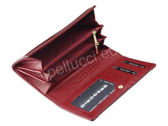 Portfel damski skórzany PELLUCCI GP-114 Czerwony
