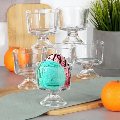 Pucharki do lodów szklane 290 ml 6 szt.