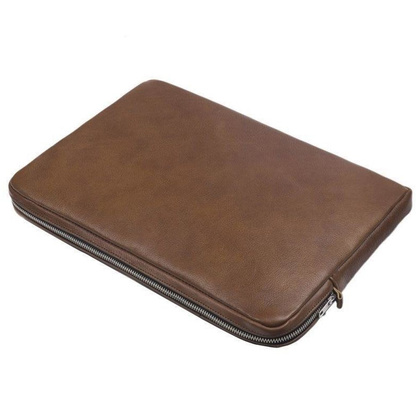 Skórzane etui na laptop 15 KEMER SOLIER SA23A Brązowy - min. zamówienie 20 / 50 / 100 szt.