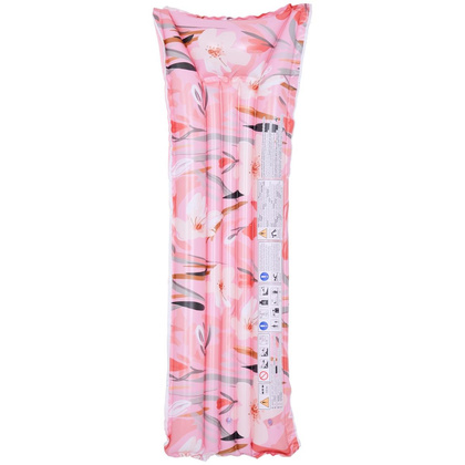 MATERAC DMUCHANY KWIATY 174x59x18CM 33258 RÓŻOWY