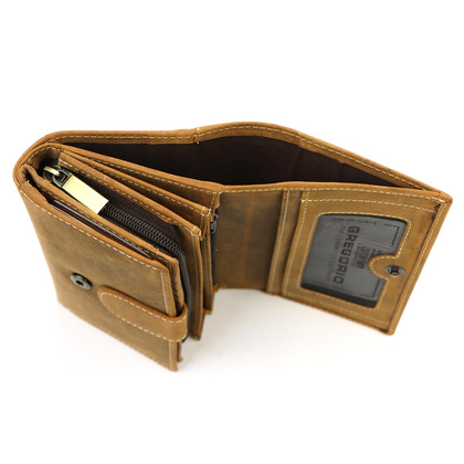 Portfel damski skórzany BLOMST GM011 Zielony