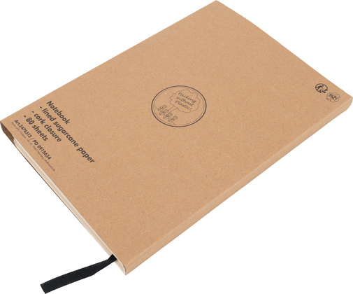 Notatnik A5 w linie z kartonu po mleku