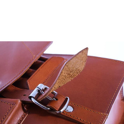 Raportówka 2-komorowa KEMER VOOC Vintage P37 Brązowa