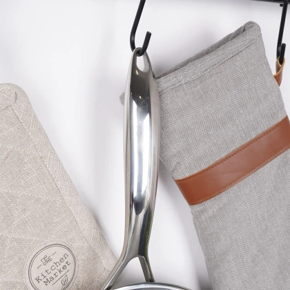 Patelnia stalowa nieprzywierająca premium COOKCELL HYBRYD 28 cm głęboka