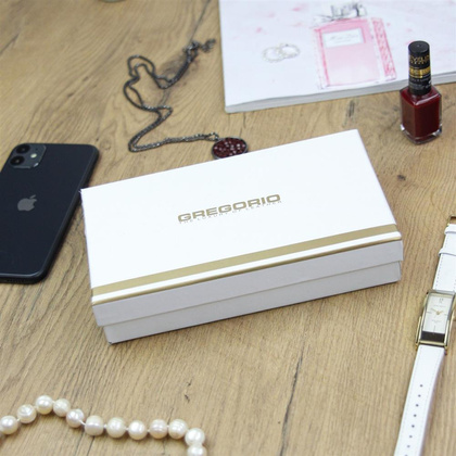 Portfel damski skórzany PELLUCCI LN-100 Popiel