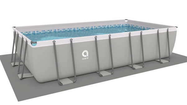 Basen ogrodowy stelażowy 549x305x122cm ZESTAW 18w1