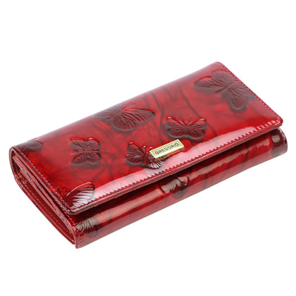 Portfel damski skórzany PELLUCCI BTS-102 Czerwony