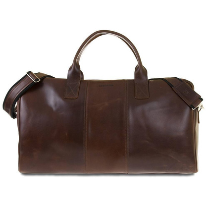 Podróżna torba na ramię ze skóry BRØDRENE R10 koniak smooth leather - min. zamówienie 20 / 50 / 100 szt.