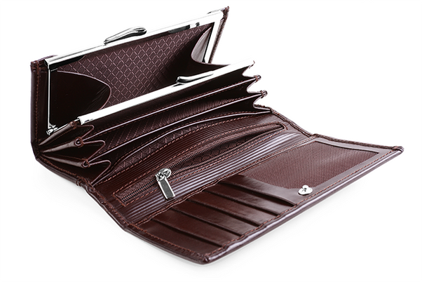 Portfel damski ze skóry duży KEMER VOOC PPD3 Czarny