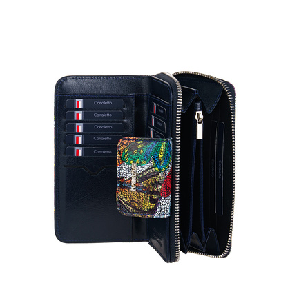 Portfel damski BajuBaj ze skóry naturalnej w motyle PD2006Cs13 RFID