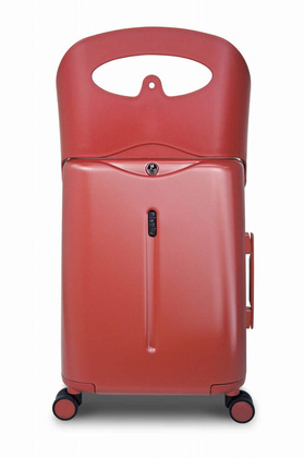 Walizka podróżna średnia z siedziskiem dla dziecka Red MiaMily