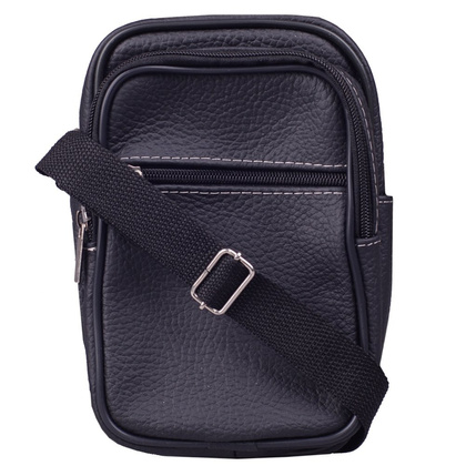 Torba skórzana KEMER T003 Czarna - min. zamówienie 20 / 50 / 100 szt.