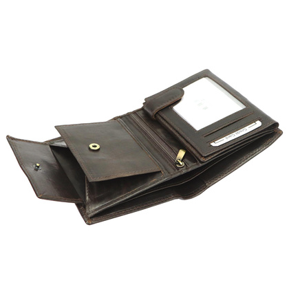 Portfel męski skórzany PELLUCCI ADL02-N4-VT Brązowy