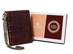 Skórzany portfel męski na zamek