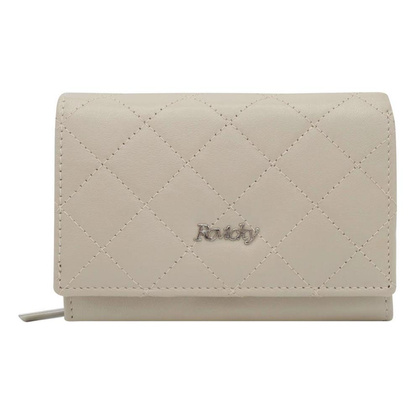 Skórzany portfel damski zamykany na zatrzask