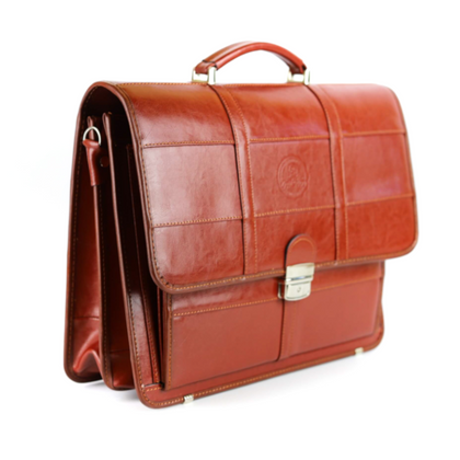 514 Teczka męska pasy - koniak KEMER