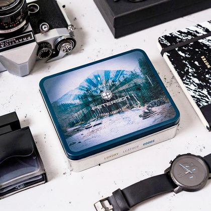 Mały, skórzany portfel męski z systemem rfid