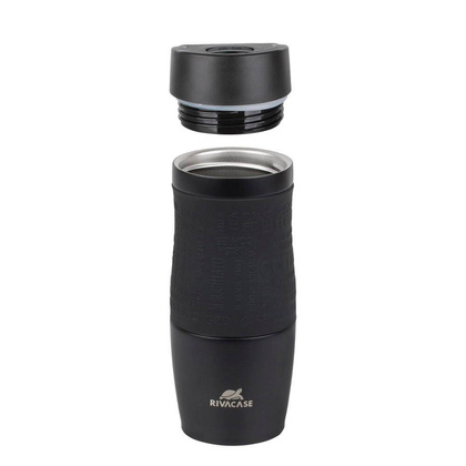 RIVACASE Kubek termiczny 380 ml czarny mat