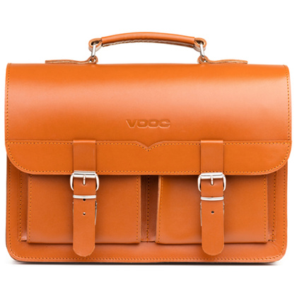 TECZKA SKÓRZANA 2W1 KEMER VOOC Vintage P112 RUDA