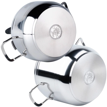 Szybkowar garnek stalowy ciśnieniowy zestaw garnków 2 szt. 3,5 5 l PROFI duo