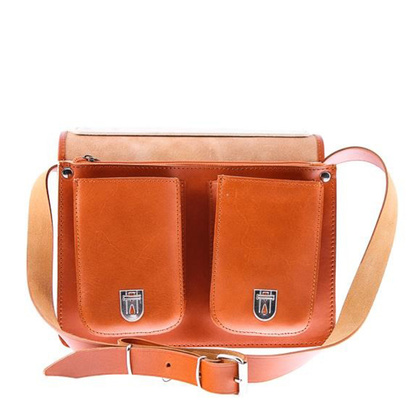 Stylowa torba kuferek KEMER VOOC Vintage P30 koniak