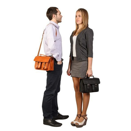 Stylowa torba kuferek KEMER VOOC Vintage P30 koniak