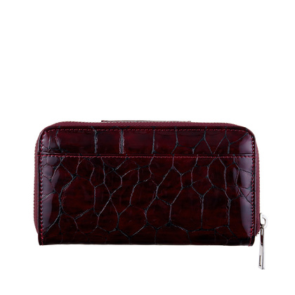 Damski portfel Canaletto z bordowej lakierowanej skóry – Luksus, Styl i Bezpieczeństwo w Jednym PD2006s78 RFID