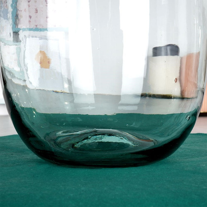 Wazon na kwiaty dekoracyjny szklany 19 cm