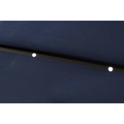 PARASOL OGRODOWY Z OŚWIETLENIEM LED 300CM GRANATOWY