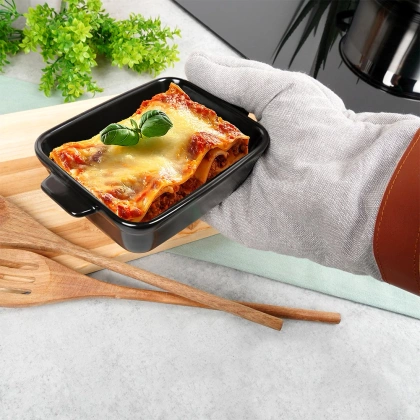 Naczynie żaroodporne ceramiczne czarne 350 ml