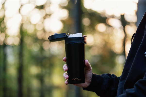 Kubek termiczny 400ml FUORI czarny Rose Gold 28036