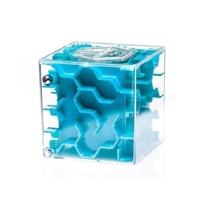 Mini skarbonka labirynt - Niebieska UPOMINKARNIA