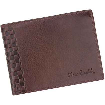 Portfel męski skórzany PIERRE CARDIN TILAK40 8805 RFID Bordowy