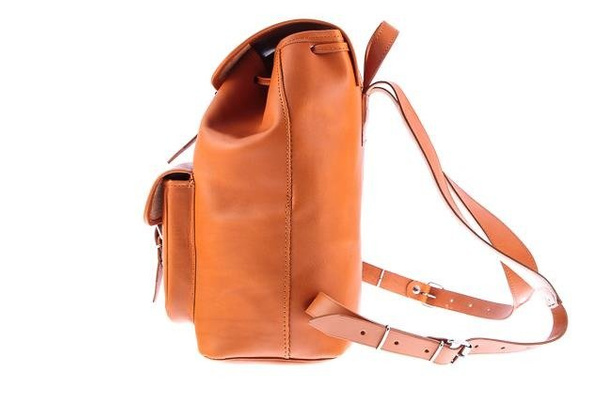 Duży plecak skórzany KEMER VOOC Vintage P38 brąz