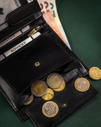 Duzy skorzany portfel meski z systemem RFID