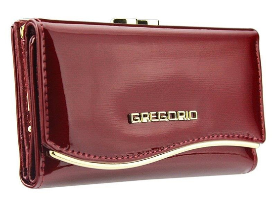 Portfel damski skórzany GREGORIO ZLF-108 Ciemny niebieski