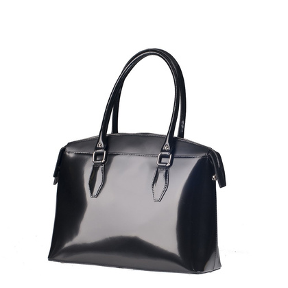 Torebka damska skórzana KEMER 641 Czarna lakier - min. zamówienie 20 / 50 / 100 szt.