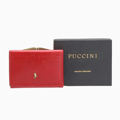 Portfel damski skórzany PUCCINI MURANO MU1701 3E Czerwony