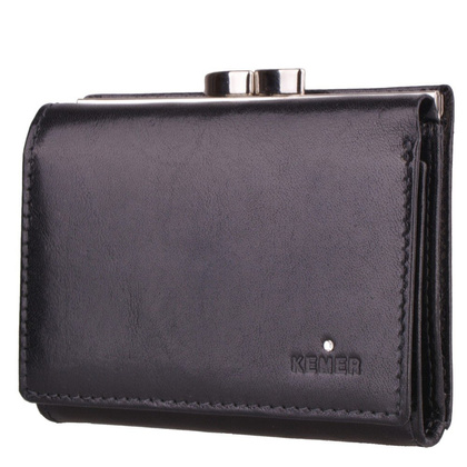 Portfel damski KEMER D 10 Czarny - min. zamówienie 20 / 50 / 100 szt.