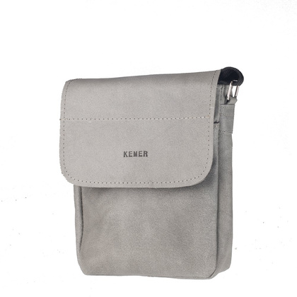 Torba skórzana KEMER S7 Ciemno szara - min. zamówienie 20 / 50 / 100 szt.