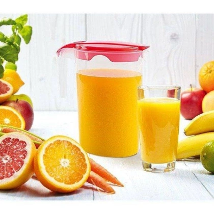 Dzbanek do napojów wody soku plastikowy z pokrywką miarką dzióbkiem uchwytem1,75 l