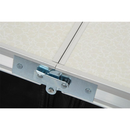 Stolik turystyczny składany kempingowy 120x60x70/62/54cm + szafa 33x30x36cm