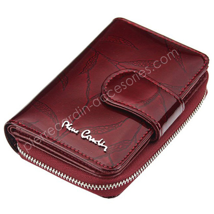 Portfel damski skórzany PIERRE CARDIN 02 LEAF 115 Szary