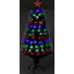 CHOINKA DEKORACYJNA ŚWIATŁOWODOWA MULTIKOLOR 90CM