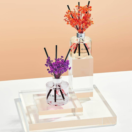 Dyfuzor zapachowy z patyczkami i prawdziwymi kwiatami 120 ml Pure Cotton PDI30405