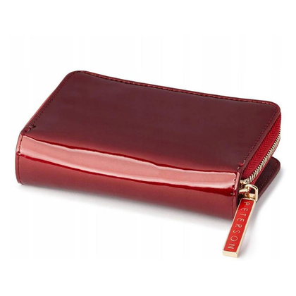 Mały skórzany portfel damski rfid