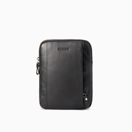 Torba na ramię skórzana PUCCINI ROYAL COLLECTION LGD5223 1 Czarny